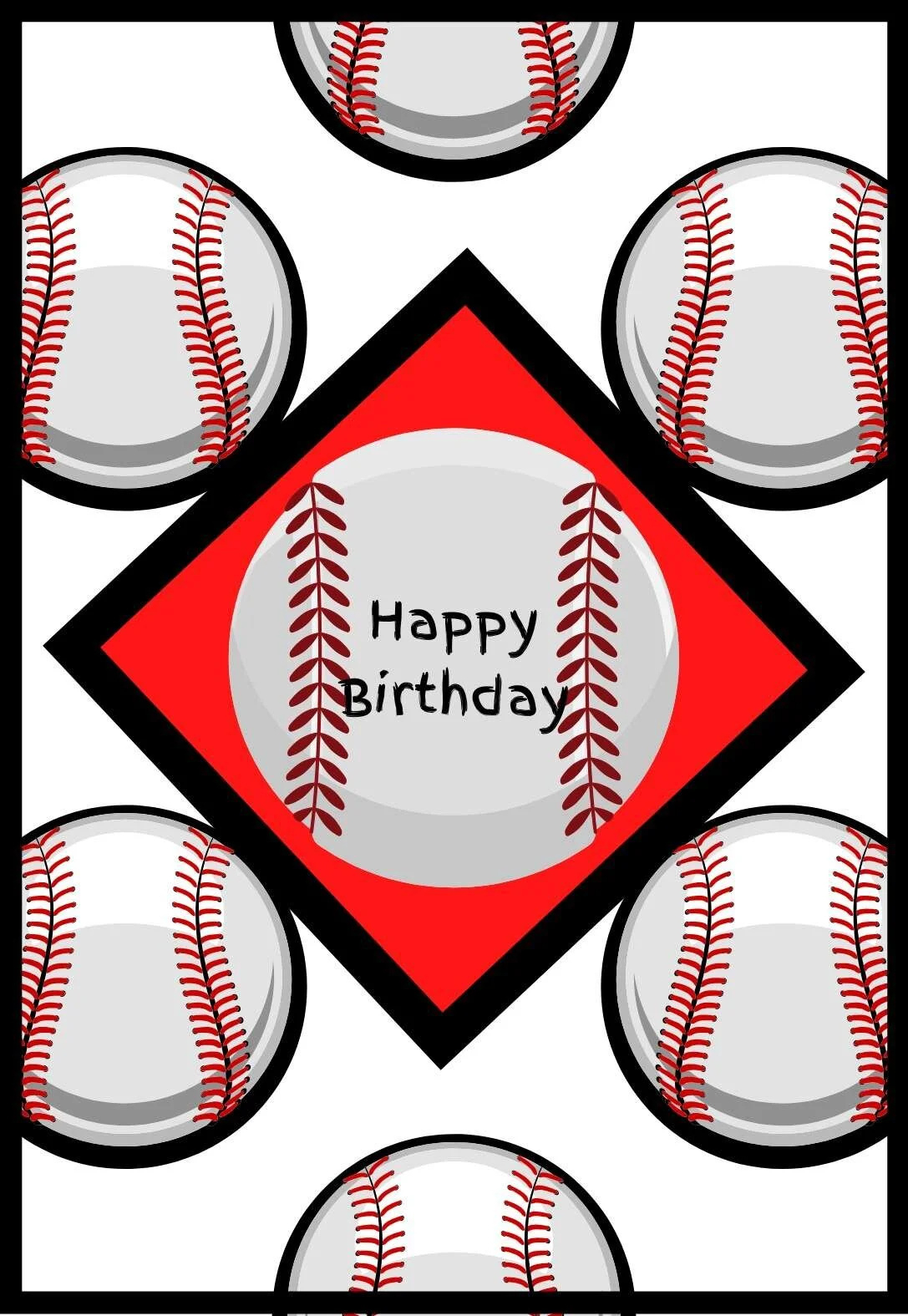 8 Stellar Baseball Printable Birthday Cards (Free) — Printbirthday regarding Free Printable Baseball Birthday Card