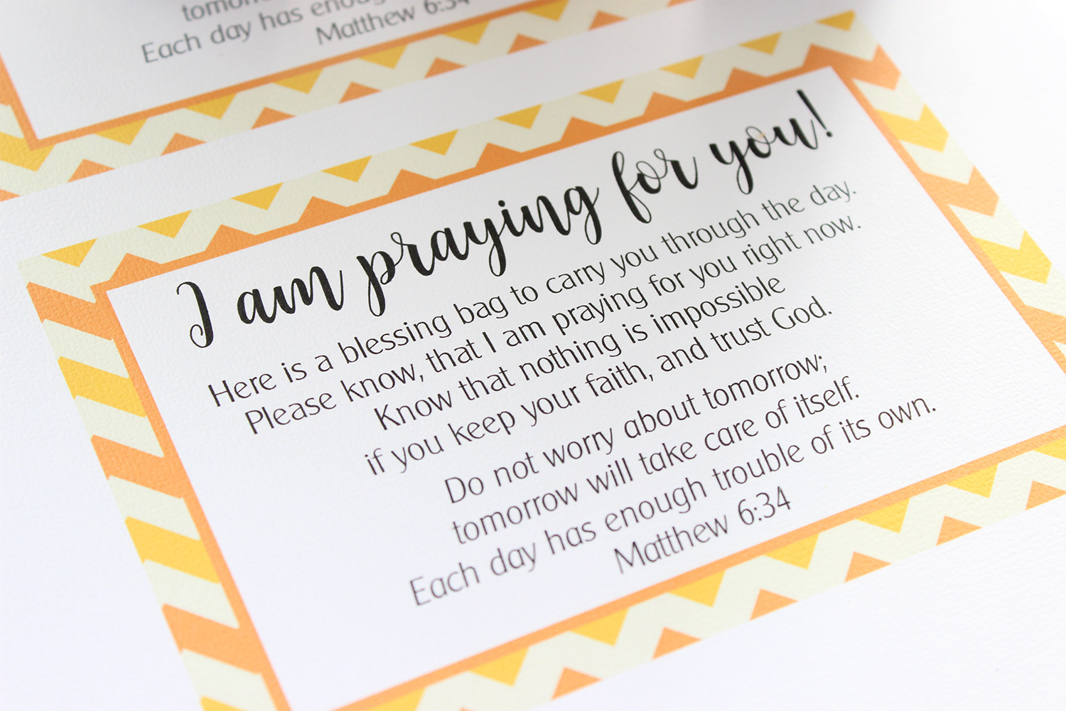 A Blessing Bag For The Homeless • Neat House. Sweet Home in Free Printable Blessing Bag Cards
