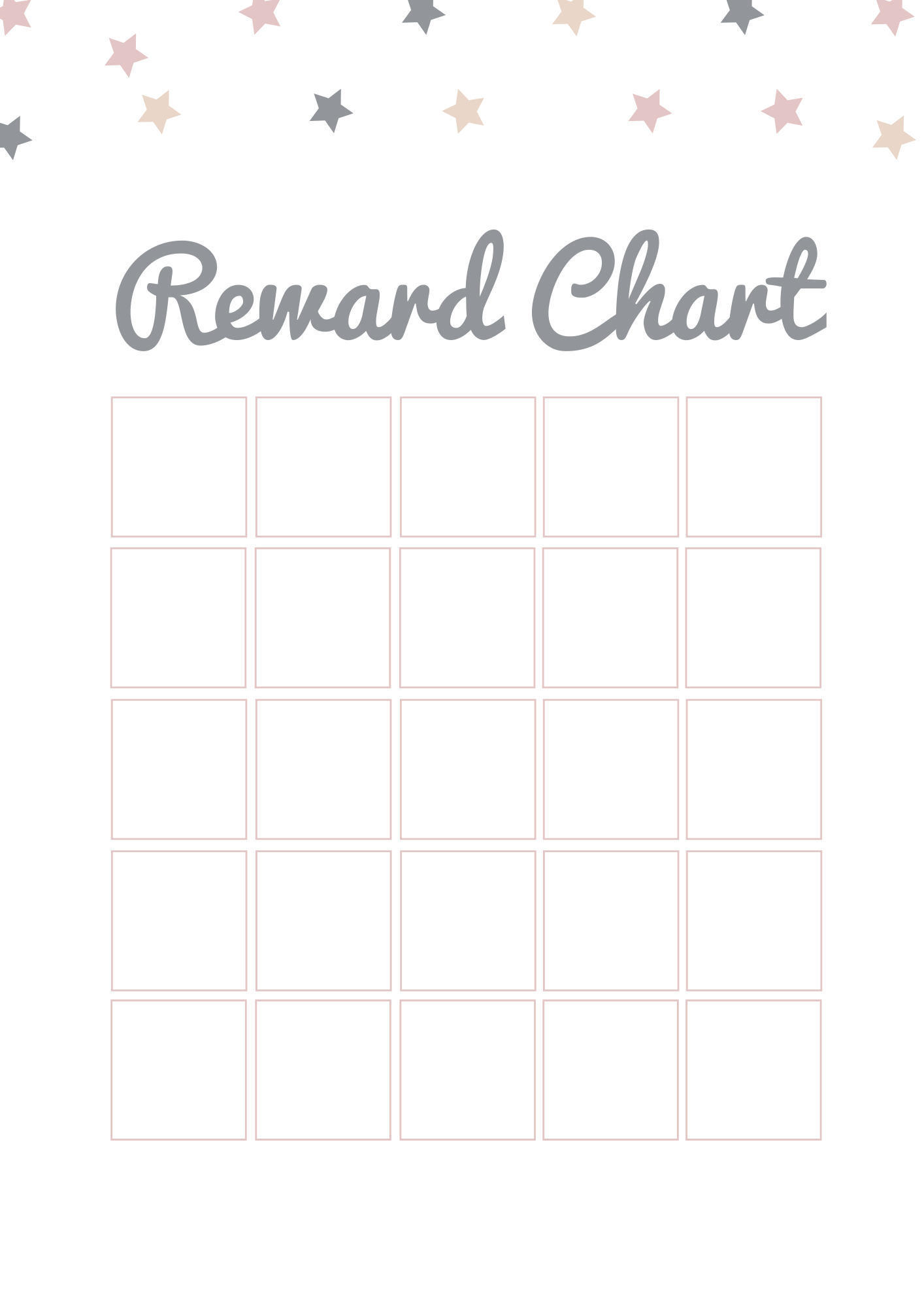 A Simple Reward Chart | Free Printable — Domestic Fashionista intended for FREE Printable Blank Reward Chart