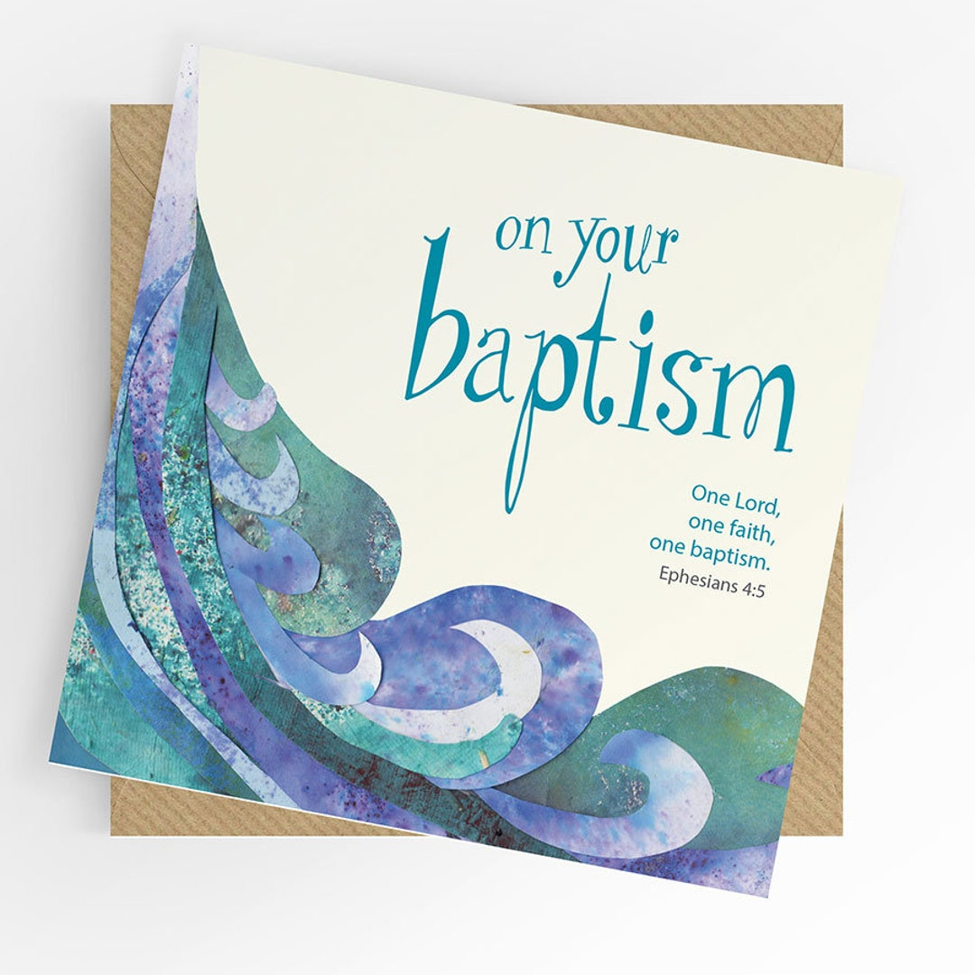 Adult Baptism Card, Baptism Card, On Your Baptism, Baptism Day - Etsy.de throughout FREE Printable Baptism Cards For Adults