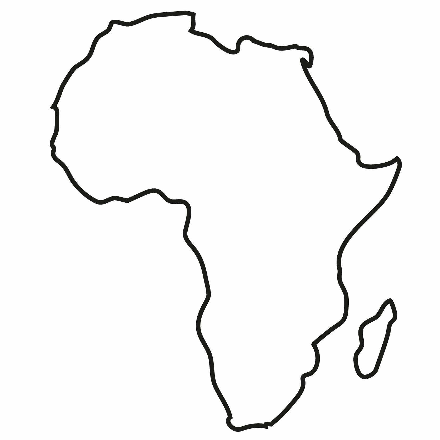 Africa Blank Maps | Mappr inside FREE Printable Blank Map of Africa