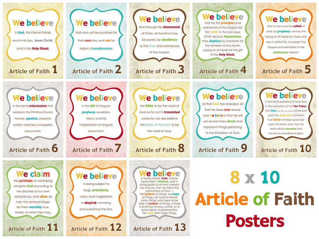 All Categories - Family Night regarding FREE Printable Article of Faith Cards
