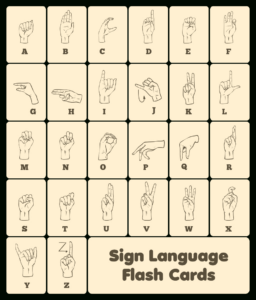 American Sign Language Printable Flash Cards - Printable Party Favors throughout Free Printable Asl Flash Cards Printable