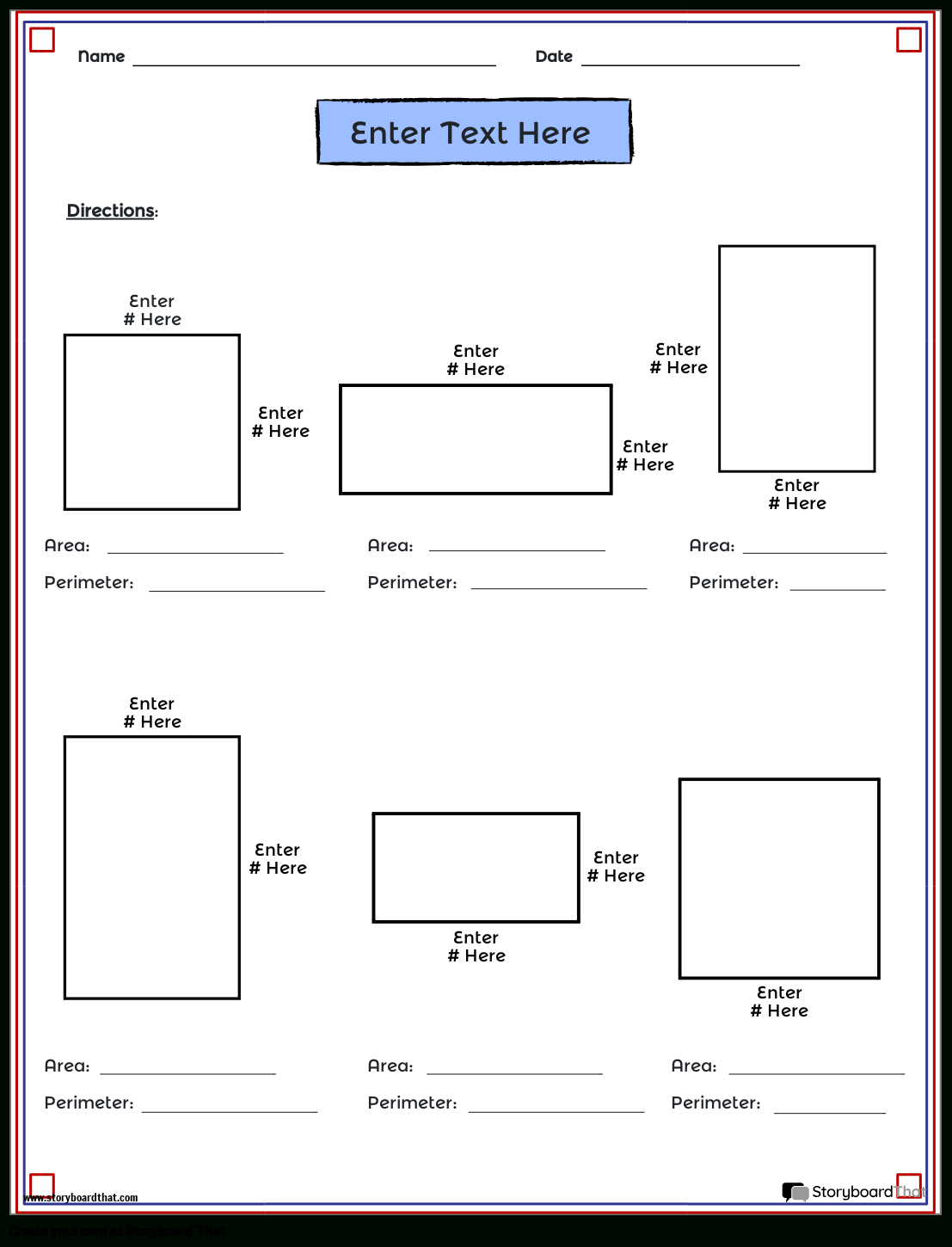 Area And Perimeter Worksheetsstoryboard That (2025) in FREE Printable Area and Perimeter Worksheets