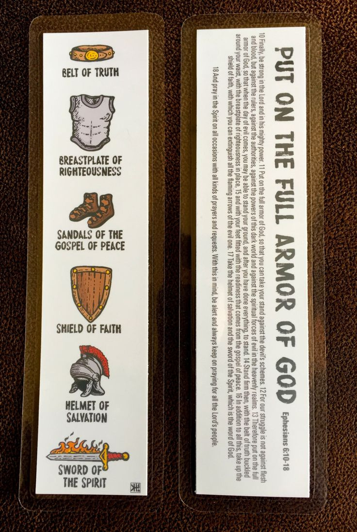 Armor Of God Ready-To-Print Bookmarks - Etsy with regard to FREE Printable Armor of God Bookmarks