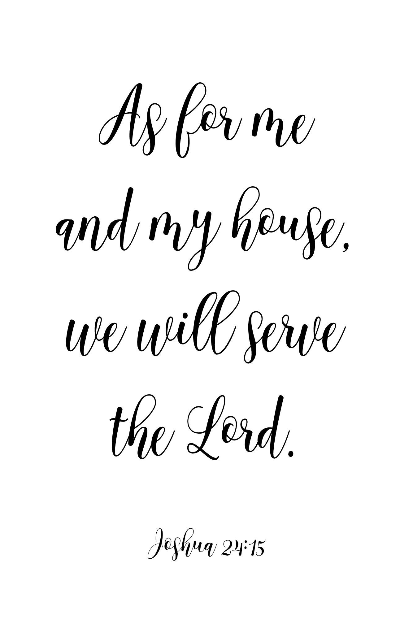 As For Me And My House – Printable… – Ginger Simpson White regarding FREE Printable As For Me and My House