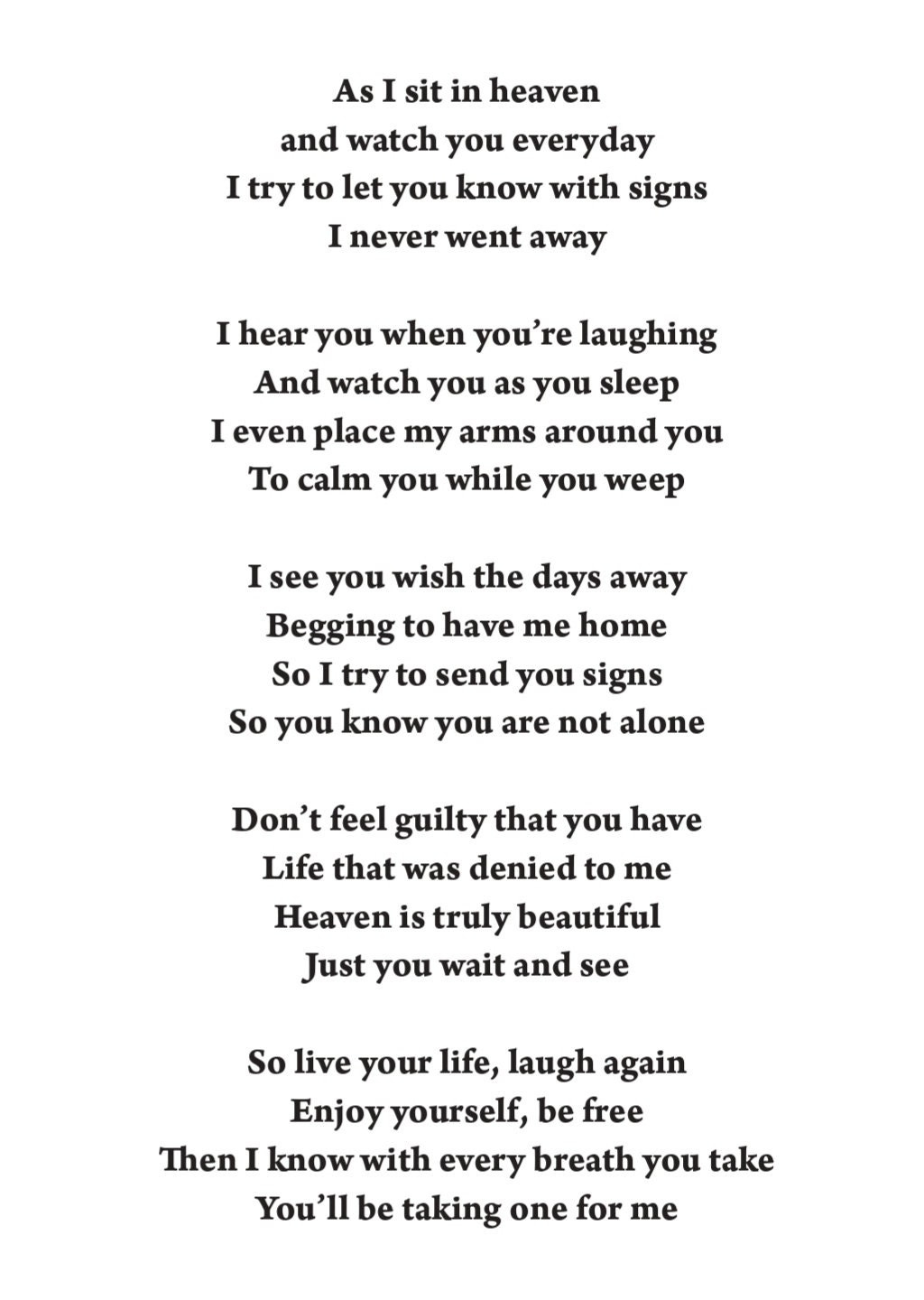 As I Sit In Heaven Print, Memorial Print, Digital Print, Digital within Free Printable As I Sit In Heaven Poem