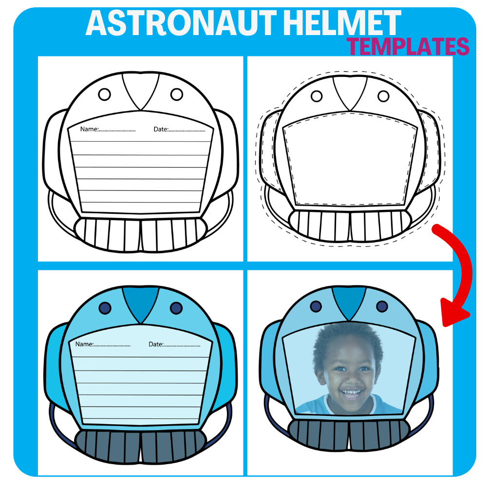 Astronaut Helmet Templates -Writing Frame | Madeteachers throughout Free Printable Astronaut Helmet Template