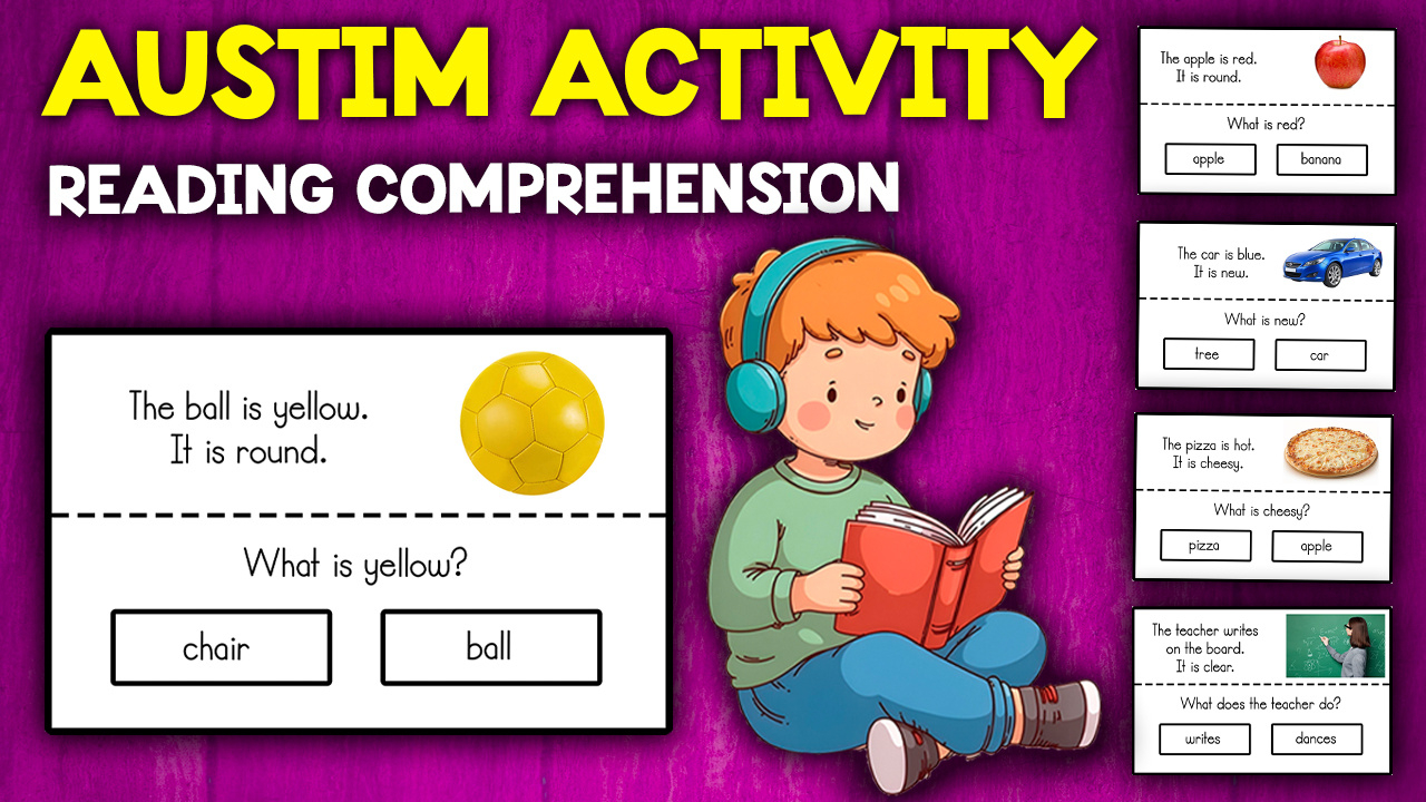 Autism Reading Comprehension Worksheets with regard to Free Printable Autism Reading Comprehension Worksheets