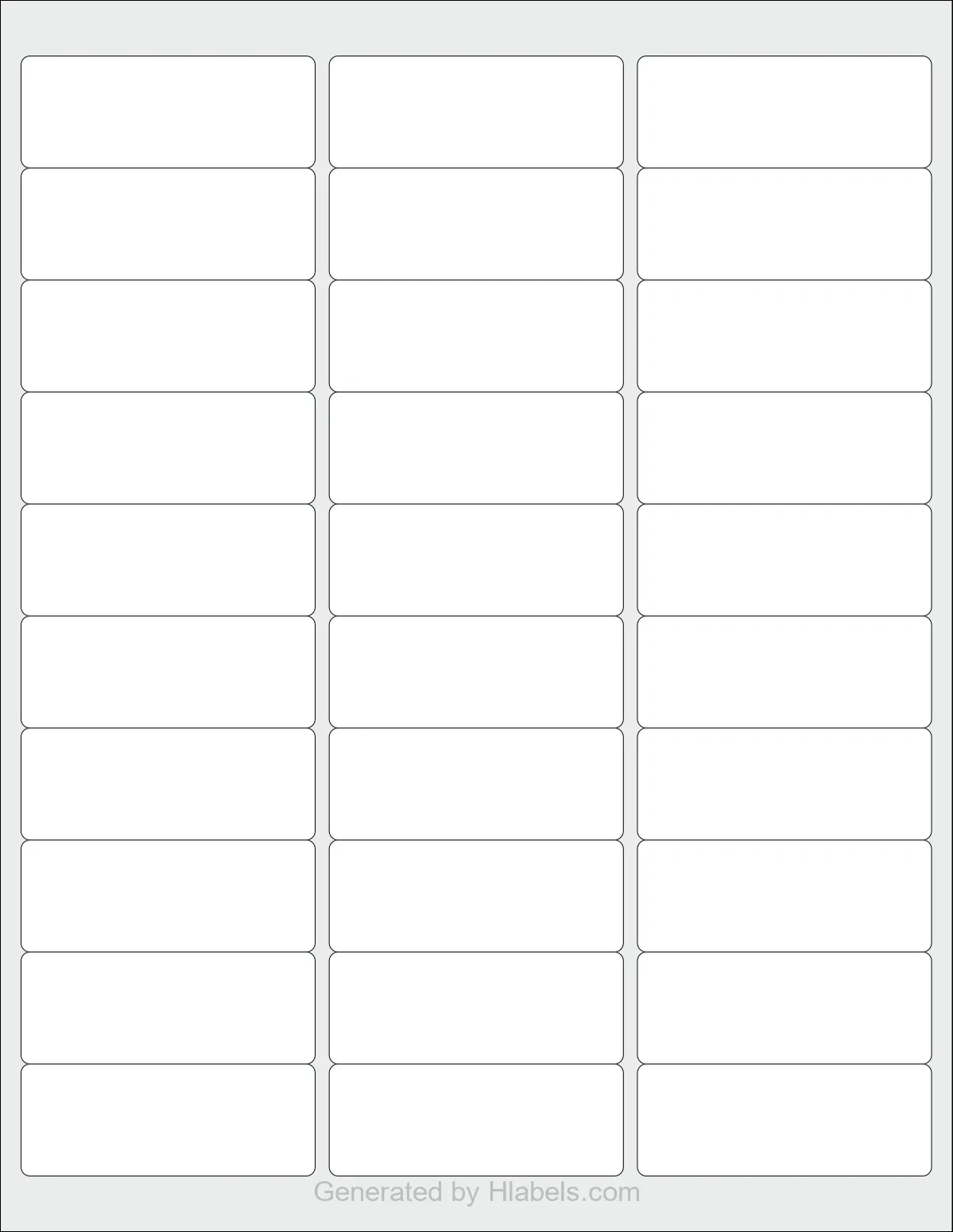 Avery® 5160 Label Template | Print Online Instantly inside Free Printable 5160 Labels