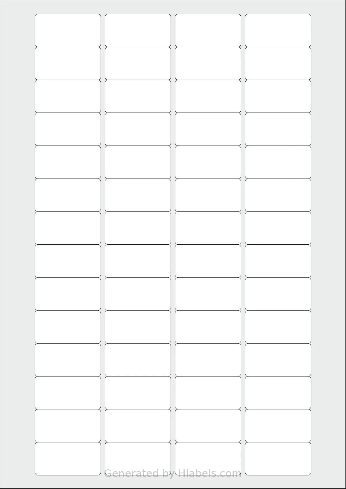 Avery® Zweckform 40X20 Label Template | Print Online Instantly in Free Printable Blank Labels Template