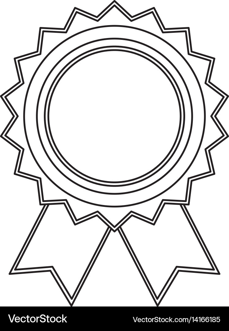 Award Ribbon Blank Royalty Free Vector Image - Vectorstock regarding FREE Printable Award Ribbons Templates
