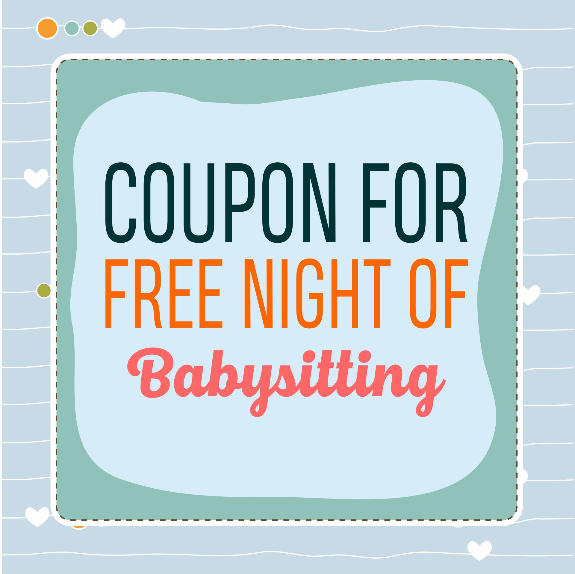 Babysitting Coupons For New Mom New Arrivals pertaining to Free Printable Babysitting Gift Certificate