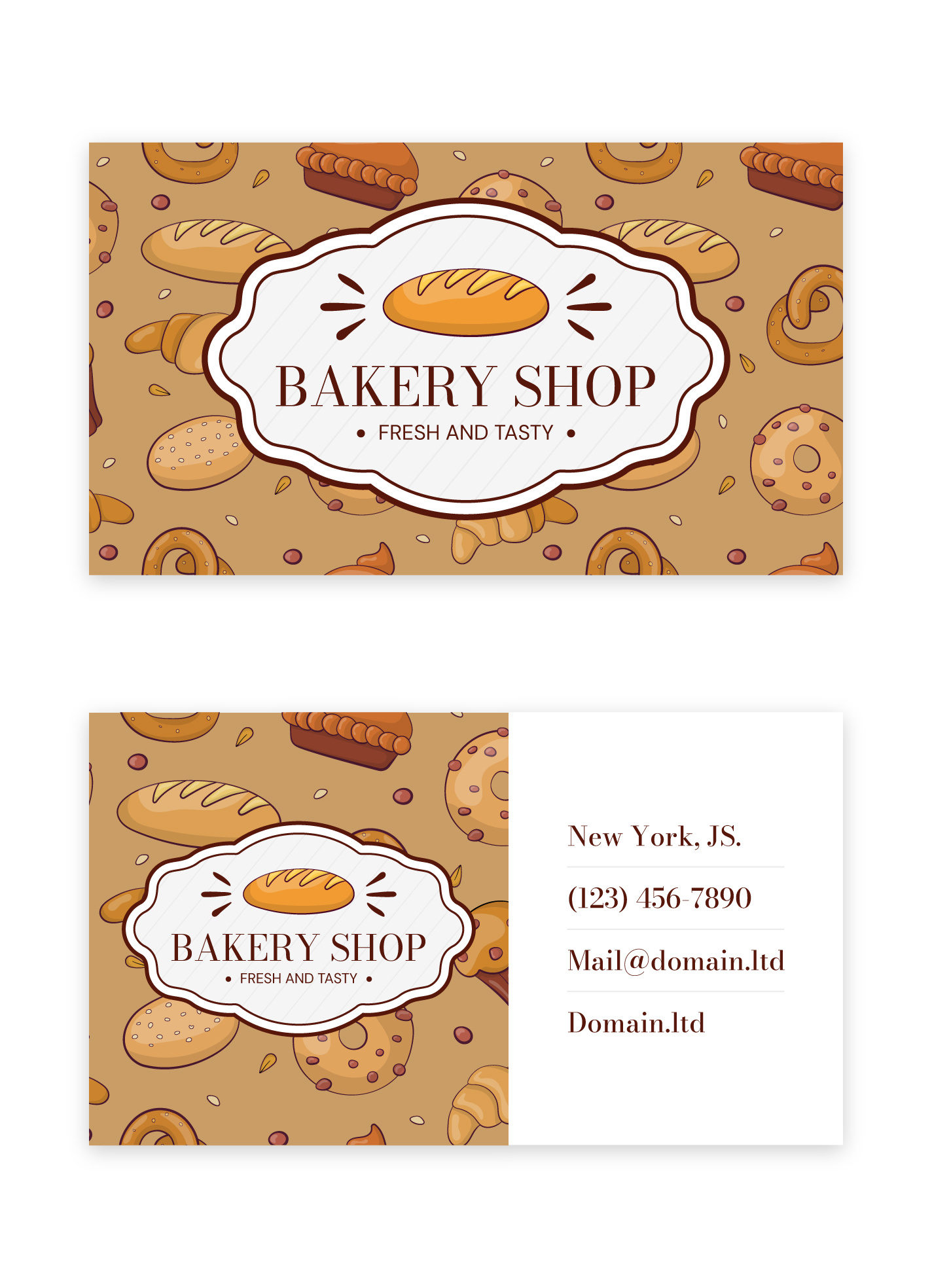 Bakery Business Card Free Google Docs Template - Gdoc.io for Free Printable Bakery Business Card Templates