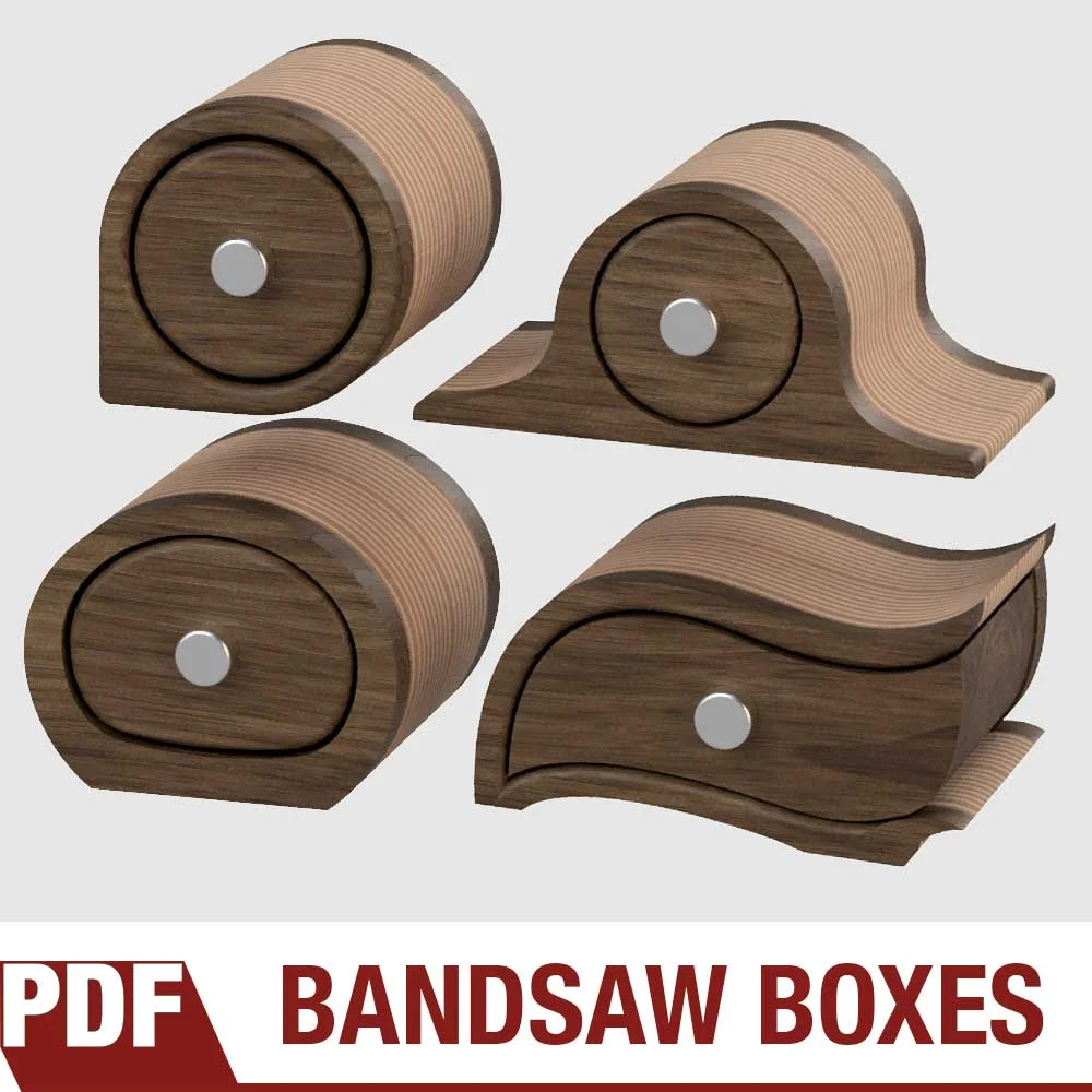 Bandsaw Box Templates with Free Printable Bandsaw Box Patterns