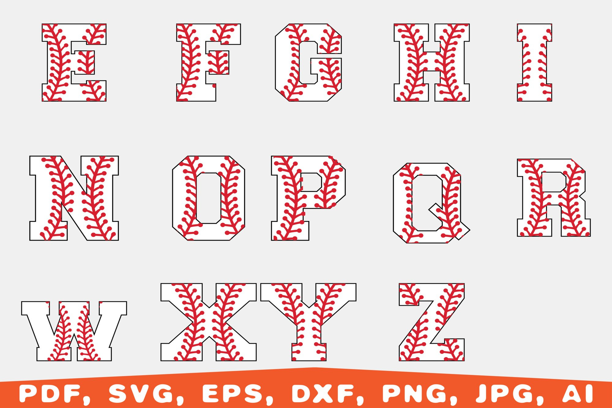 Baseball Font, Baseball Letters And Numbers (2350851) in FREE Printable Baseball Alphabet Letters