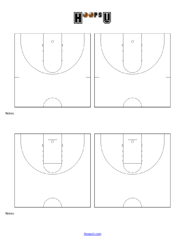 Basketball Court Diagrams Form - Fill Online, Printable, Fillable with FREE Printable Basketball Play Sheets