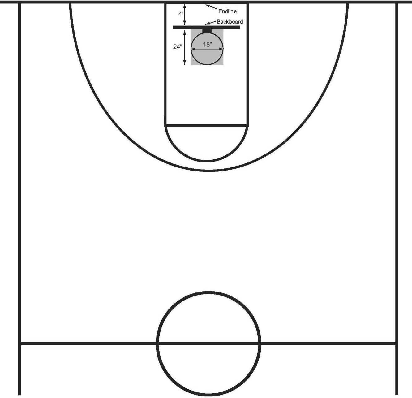 Basketball Half Court Clip Art | Clipart Panda - Free Clipart Images inside FREE Printable Basketball Half Court