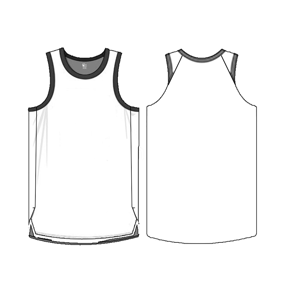 Basketball Jersey Pattern - Nba Cut W/ Slit inside Free Printable Basketball Jersey Template