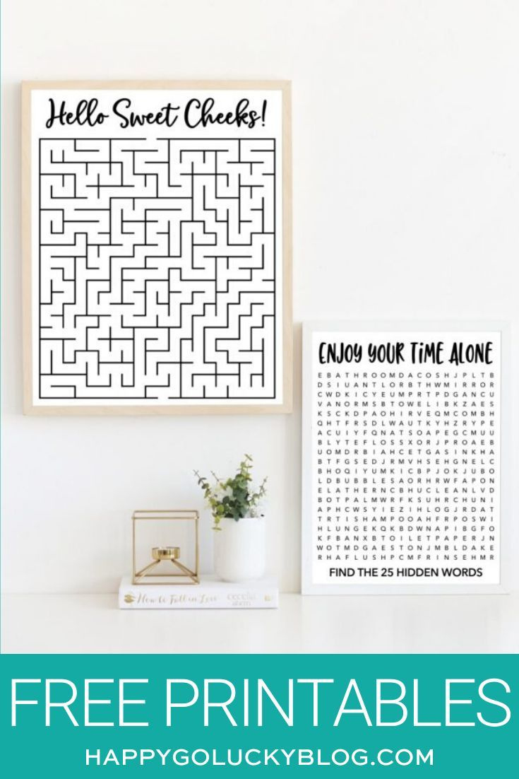 Bathroom Word Search And Maze Puzzles – Free Printables inside Free Printable Bathroom Word Search