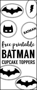Batman Cupcake Topper Printables - Paper Trail Design intended for FREE Printable Batman Cupcake Toppers