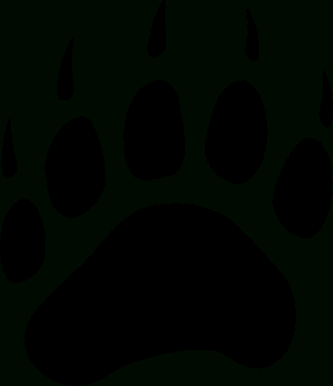 Bear Paw Print - Free Vector Clipart Images On Creazilla regarding FREE Printable Bear Paw Prints