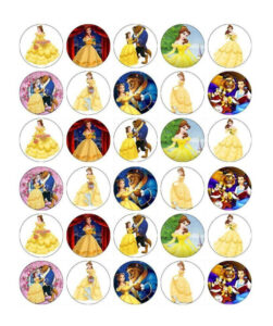 Beauty And The Beast Cupcake Toppers - Parties365 | Party Ideas within Free Printable Beauty And The Beast Cupcake Toppers