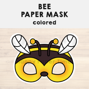 Bee Paper Mask Printable Insect Craft Activity Template | Made with regard to Free Printable Bee Mask Template