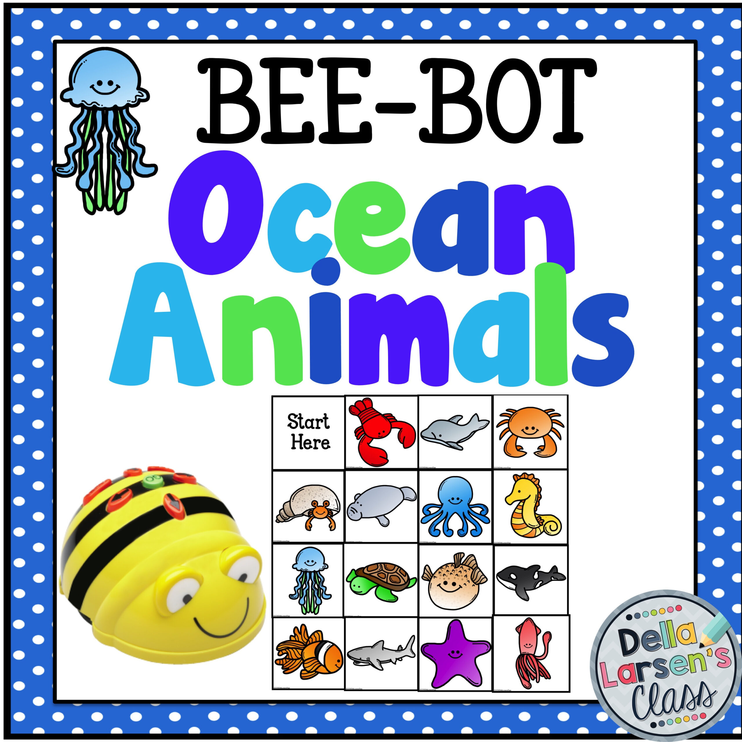 Beebot Ocean Animals Mat – Della Larsen&amp;#039;S Class regarding Free Printable Bee Bot Mats