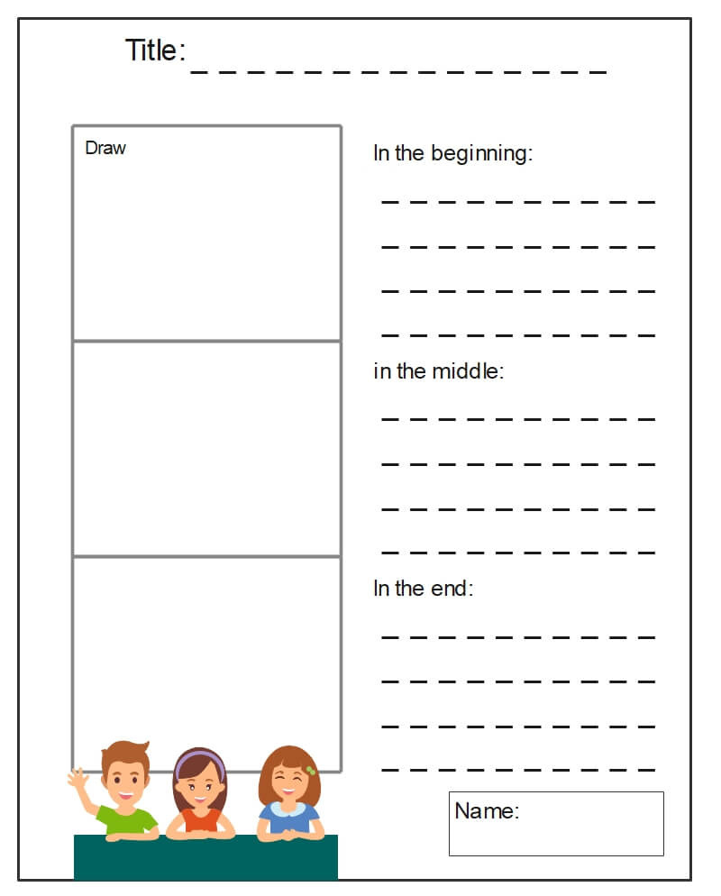 Beginning Middle End Graphic Organizer Examples | Edrawmax Online with FREE Printable Beginning Middle End Graphic Organizer