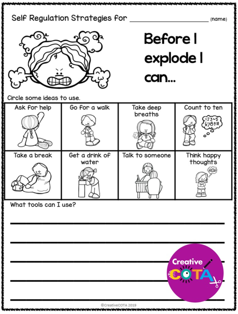 Behavior Intervention Tools - Free Printable - Your Therapy Source within FREE Printable Behavior Worksheets For Kindergarten