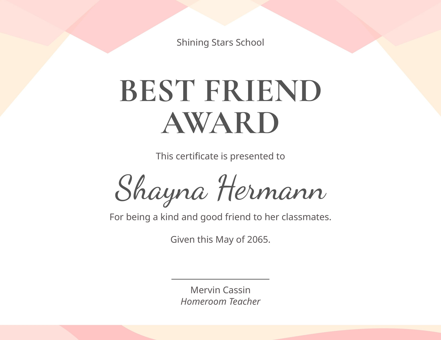 Best Class Friend Certificate Template In Illustrator, Psd, Word with regard to FREE Printable Best Friend Certificate