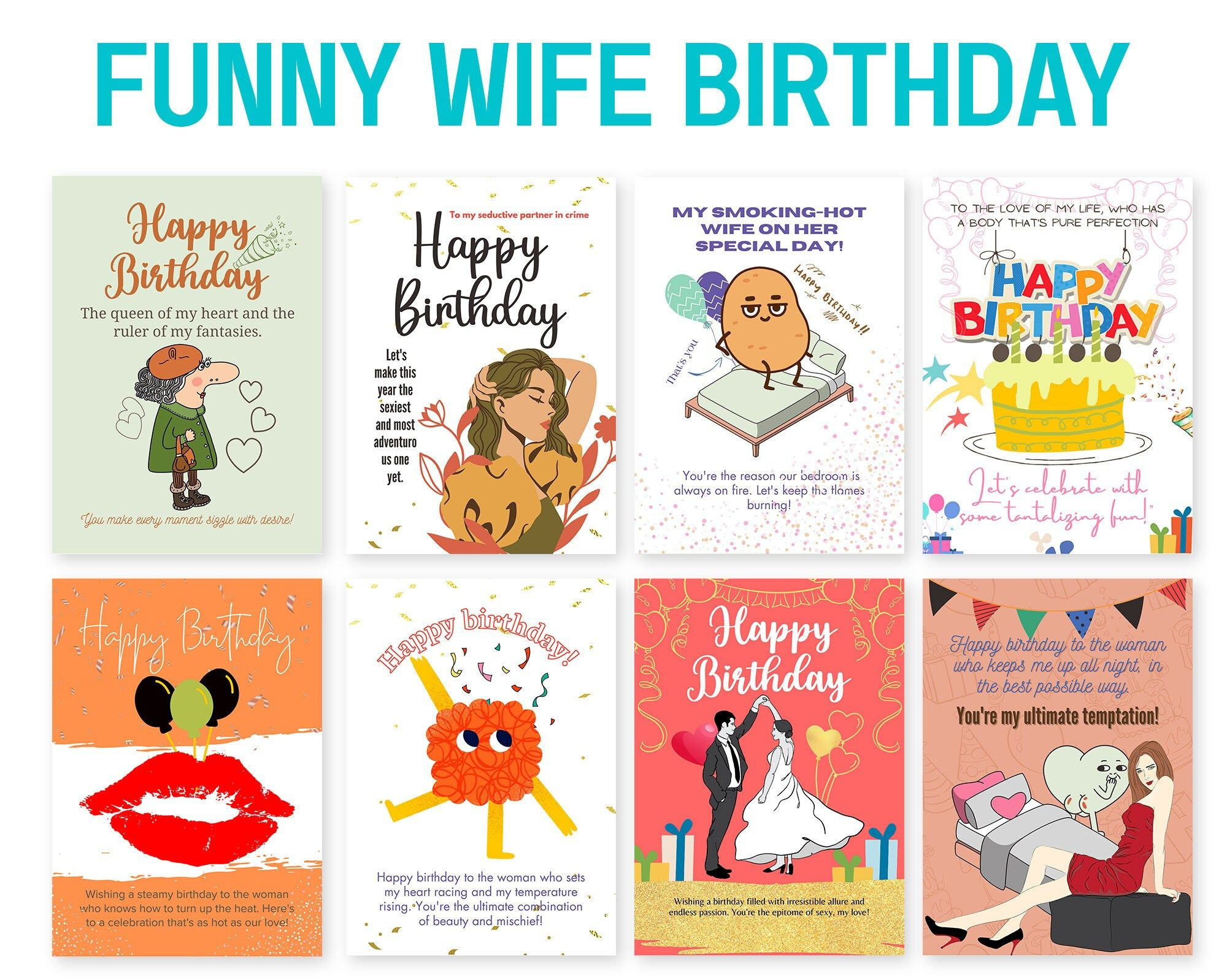 Best Happy Birthday Card For Wife Free Romantic Ecards In 2020 with FREE Printable Birthday Cards For Wife Funny