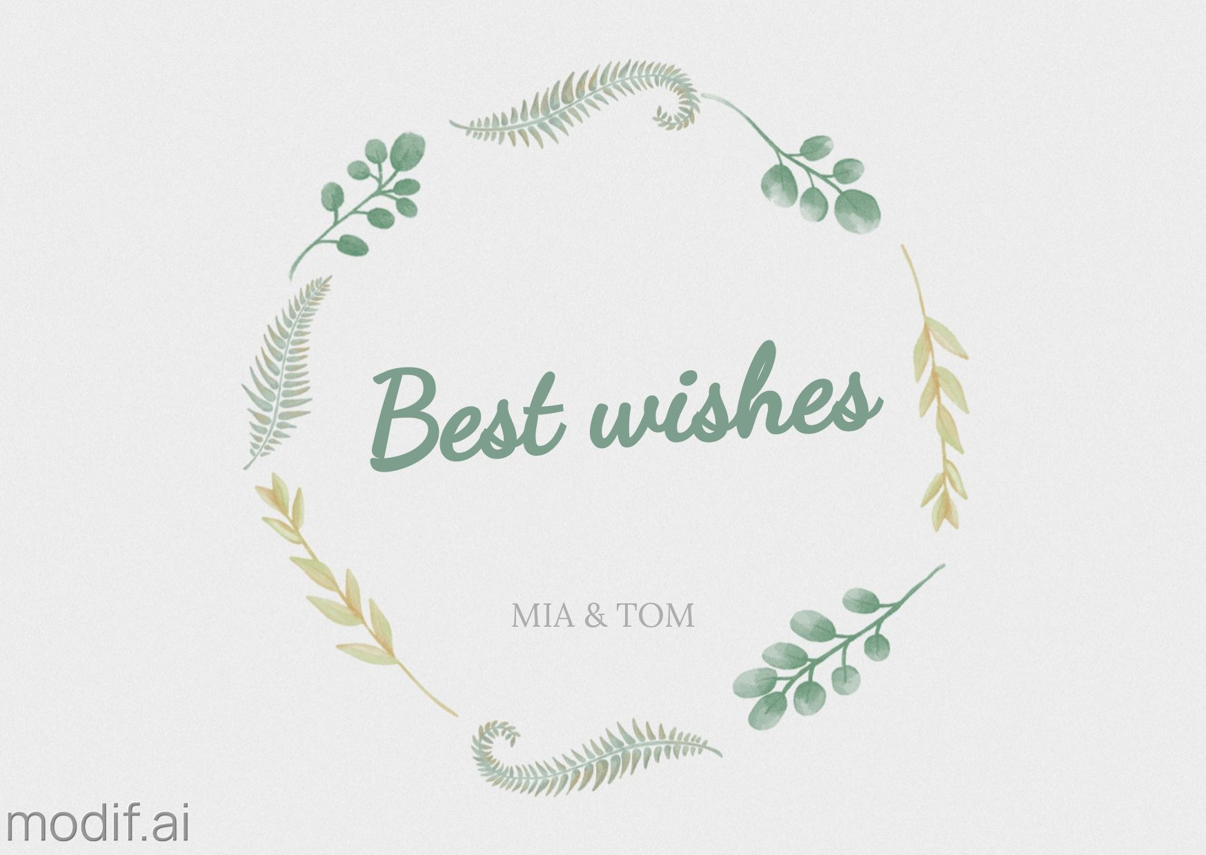 Best Wishes Greeting Card Template - Mediamodifier within Free Printable Best Wishes Cards