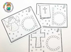 Bible Abc Dab &amp; Dot Worksheets - The Crafty Classroom in Free Printable Bible Dot To Dot