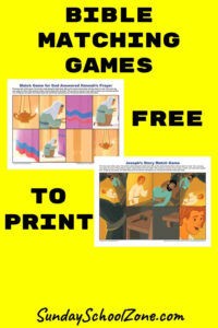 Bible Matching Games For Children On Sunday School Zone regarding FREE Printable Bible Matching Game