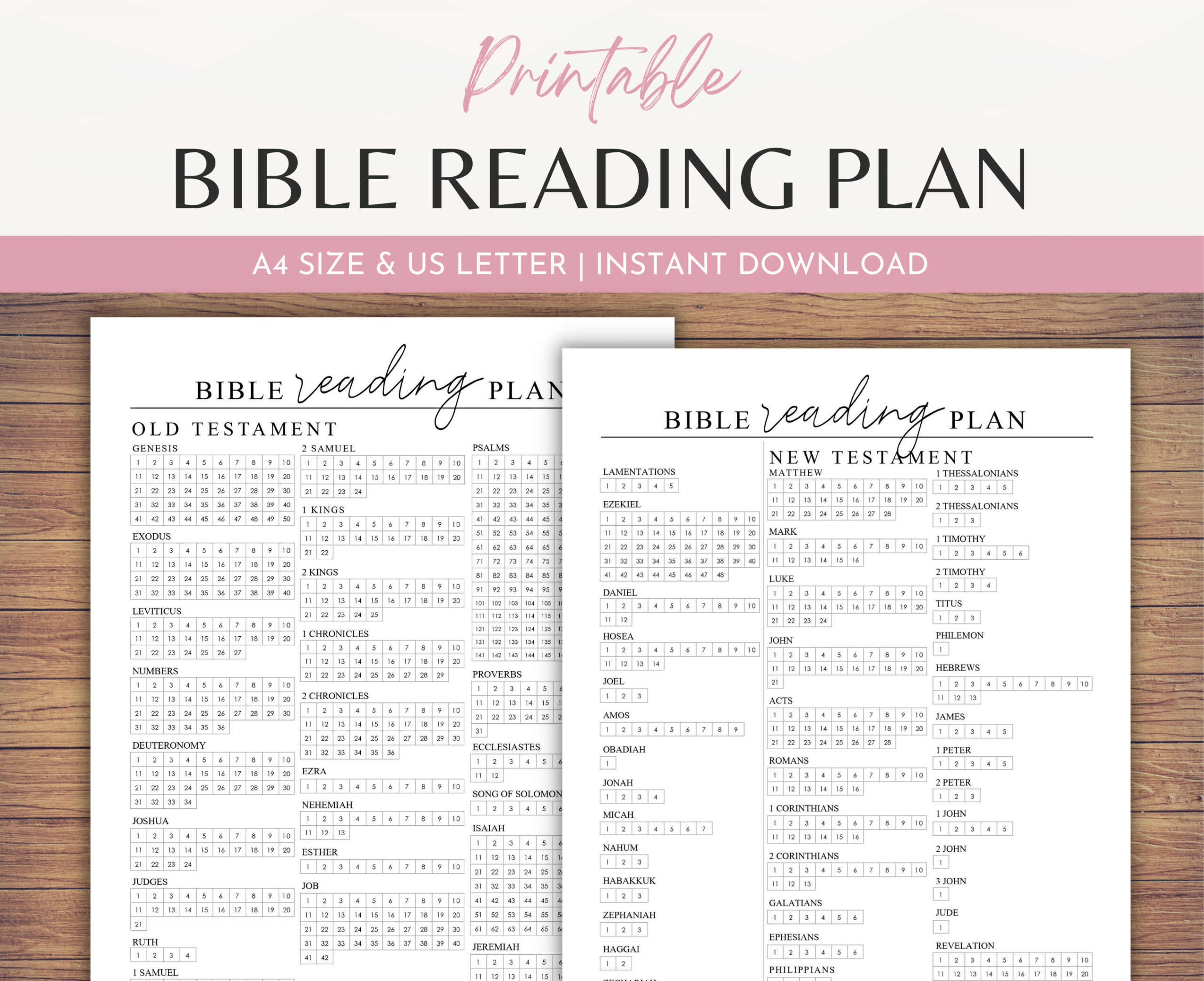 Bible Reading Tracker Printable, Chapterchapter Checklist regarding FREE Printable Bible Reading Checklist
