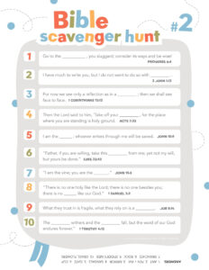 Bible Scavenger Hunt - Imom for FREE Printable Bible Scavenger Hunt