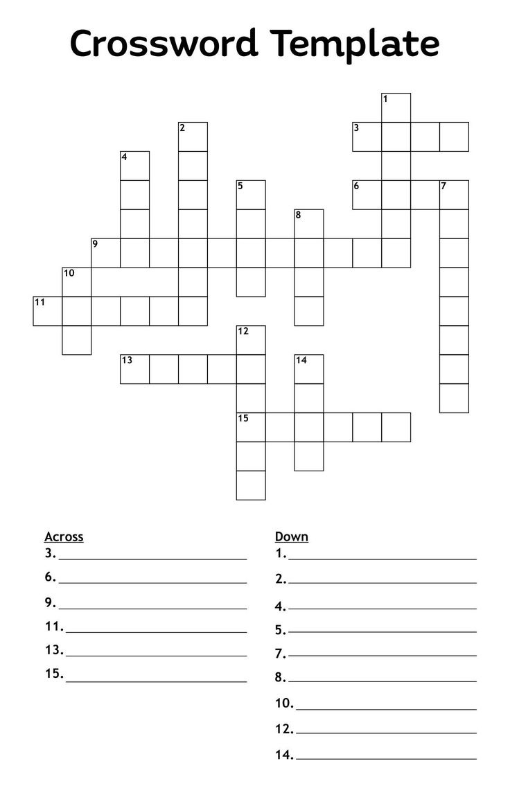 Bible Study Journal Ideas In 2025 | Free Printable Crossword regarding Free Printable Blank Crossword Grid