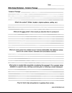 Bible Study Worksheets | Cchrisholland throughout FREE Printable Bible Study Worksheets For Adults