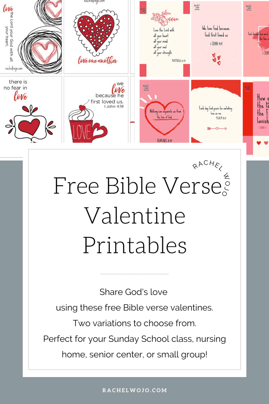 Bible Verse Valentine Printable - Rachel Wojo intended for FREE Printable Bible Verse Valentine Cards