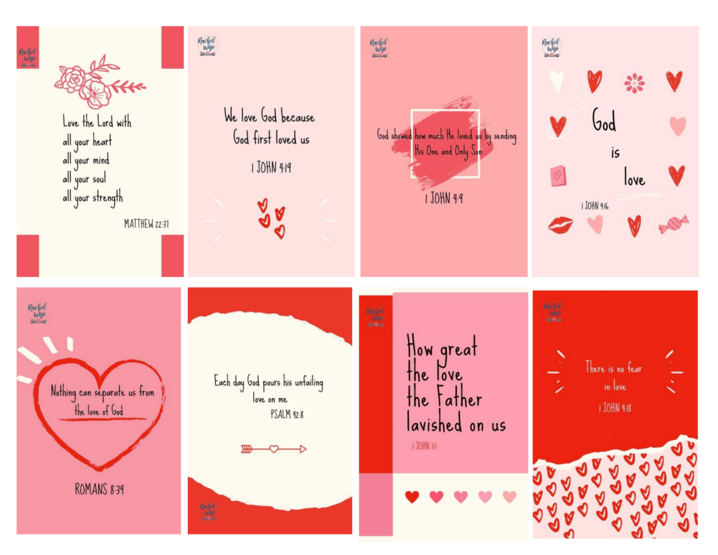 Bible Verse Valentines Printable - Rachel Wojo pertaining to FREE Printable Bible Verses About Love