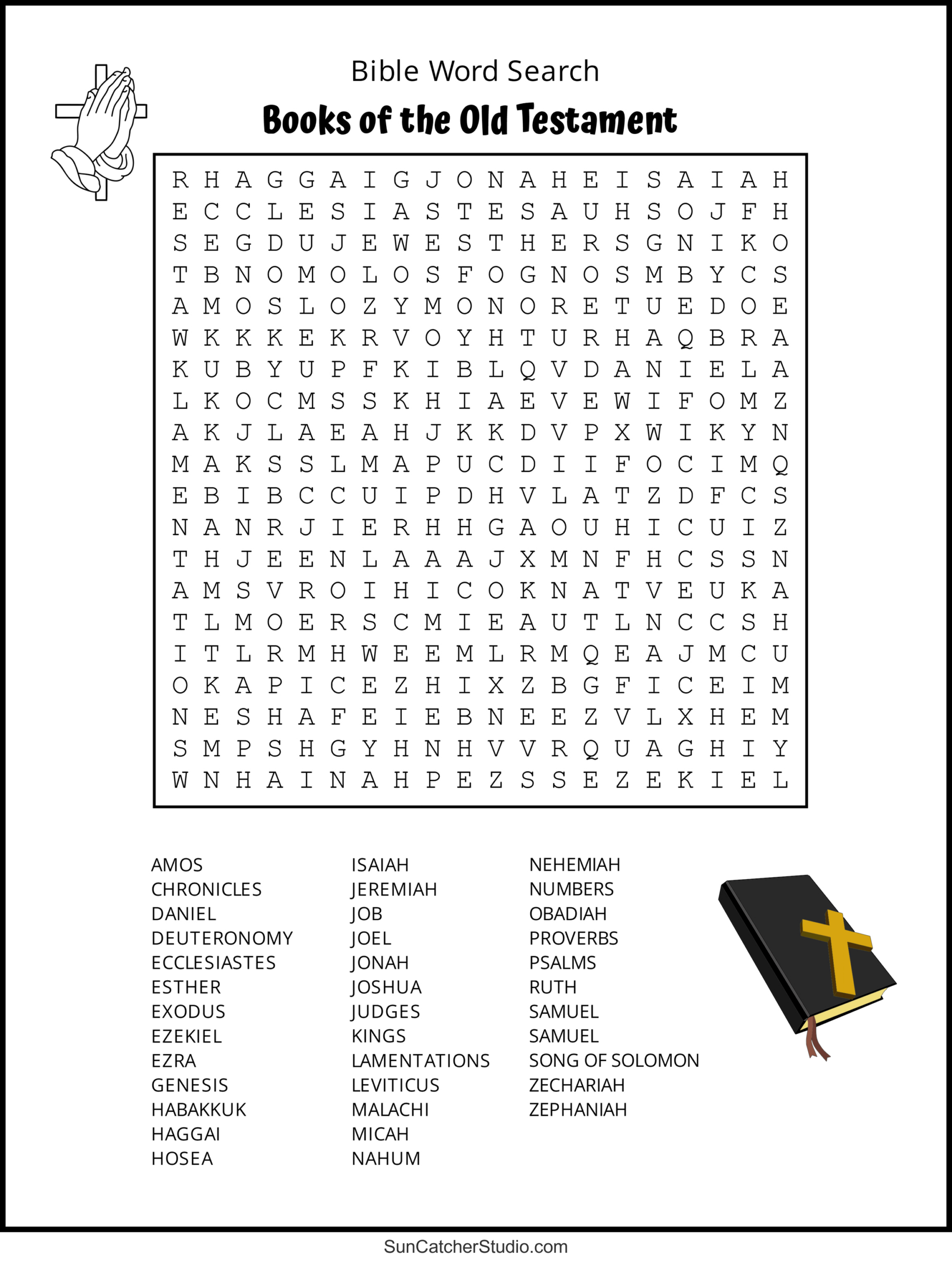 Bible Word Search (Free Printable Christian Puzzles) – Free for FREE Printable Books of the Bible Word Search