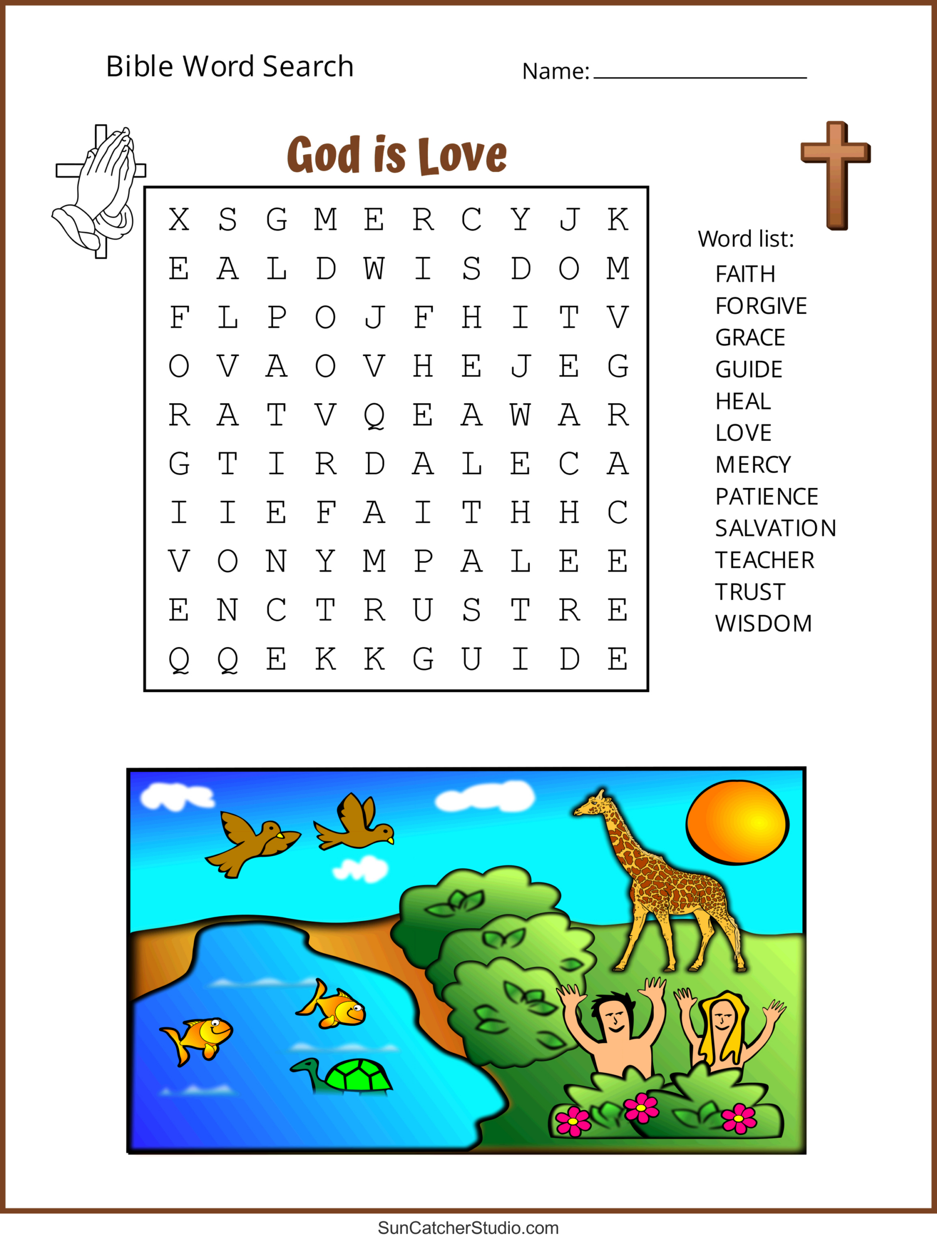 Bible Word Search (Free Printable Christian Puzzles) – Free regarding FREE Printable Bible Puzzles For Adults