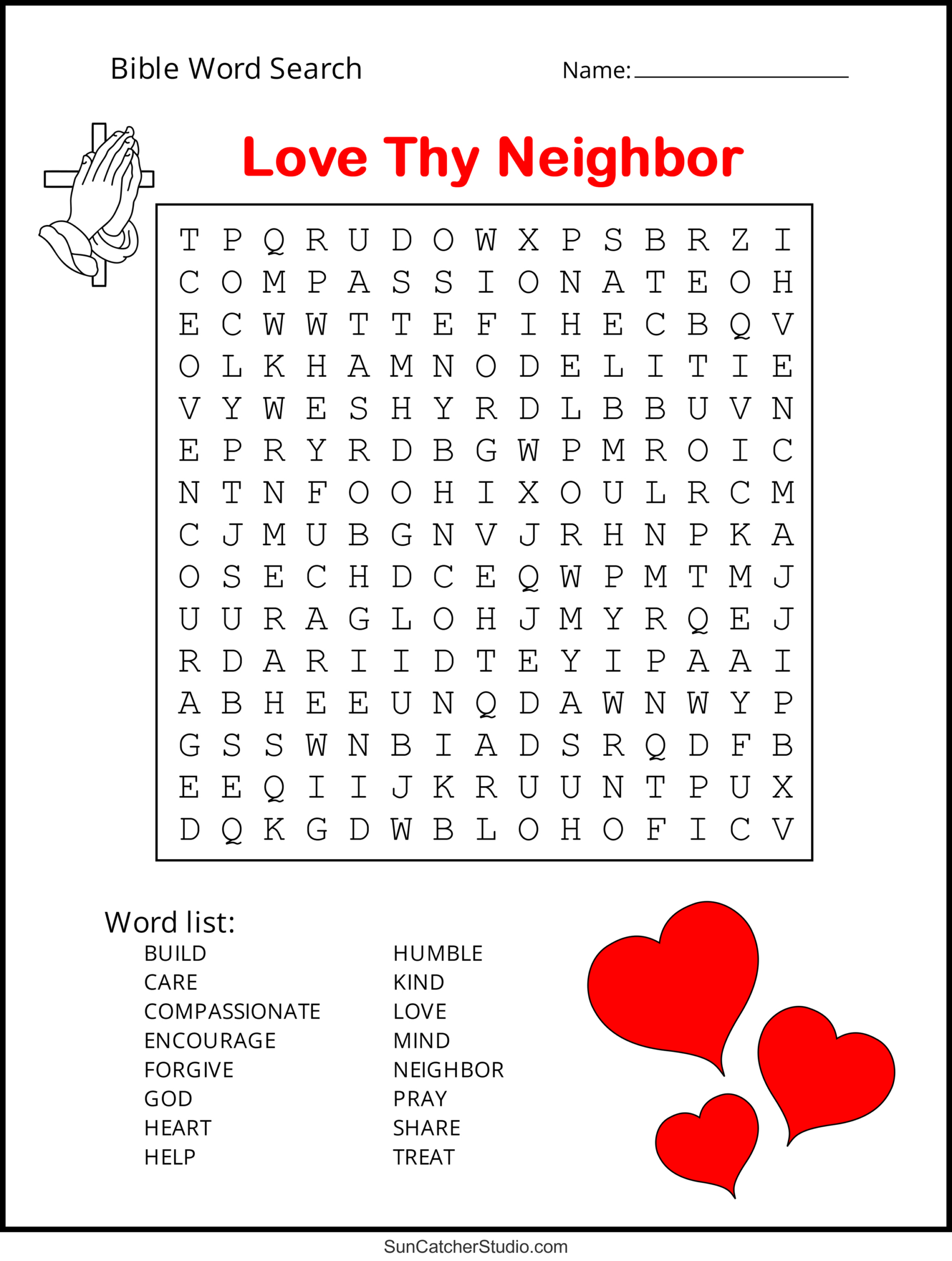 Bible Word Search (Free Printable Christian Puzzles) – Free with regard to FREE Printable Bible Word Searches For Adults Large Print