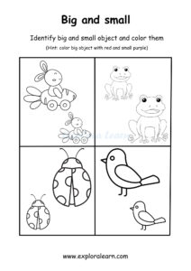 Big And Small Comparison Worksheets For Preschool And Kindergarten within FREE Printable Big and Small Worksheets For Kindergarten