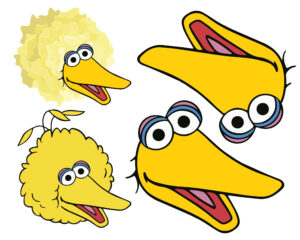 Big Bird Face - 10 Free Pdf Printables | Printablee with regard to Free Printable Big Bird Face Template