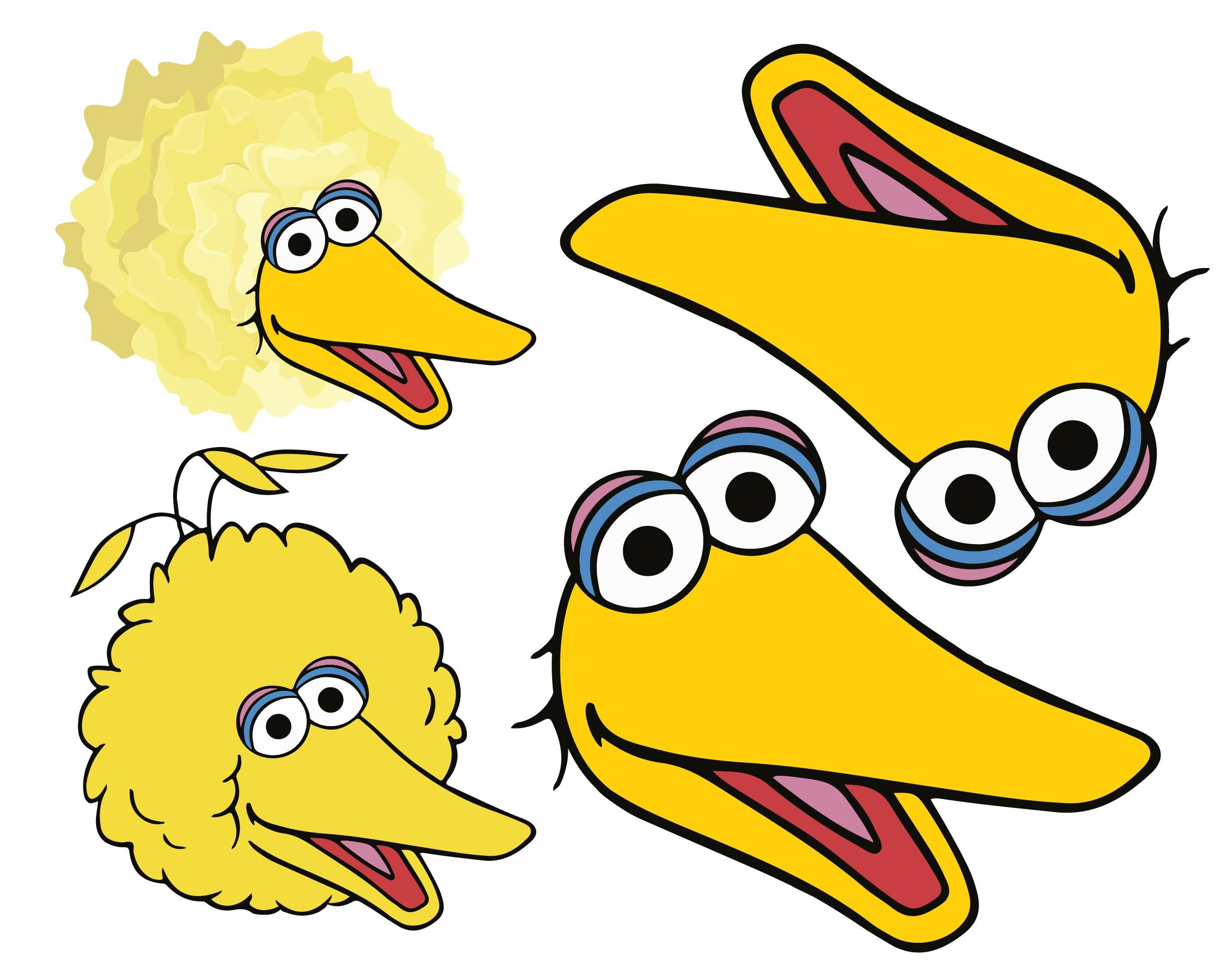 Big Bird Face - 10 Free Pdf Printables | Printablee with regard to Free Printable Big Bird Face Template