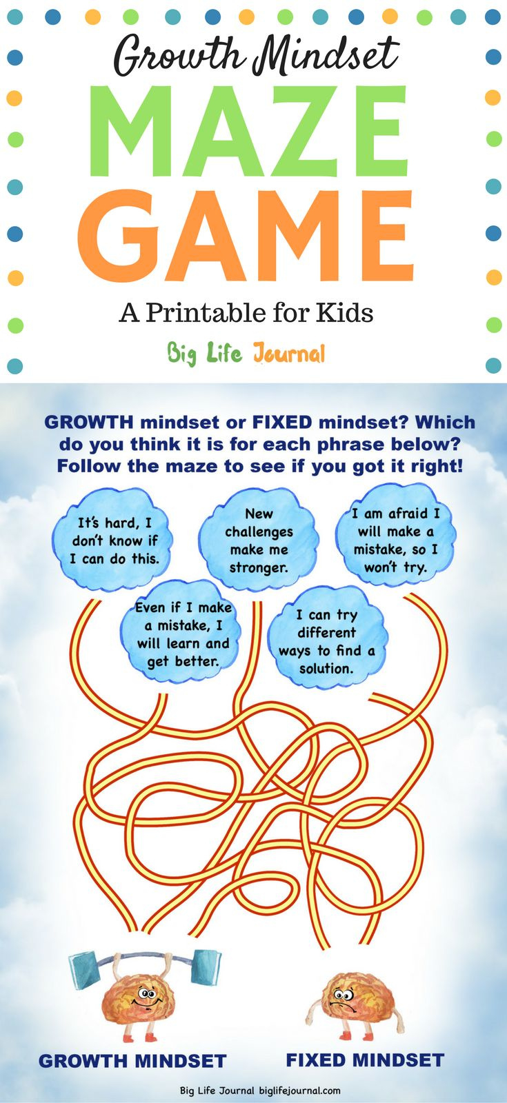 Big Life Journal Free Printables with Free Printable Big Life Journal Printables