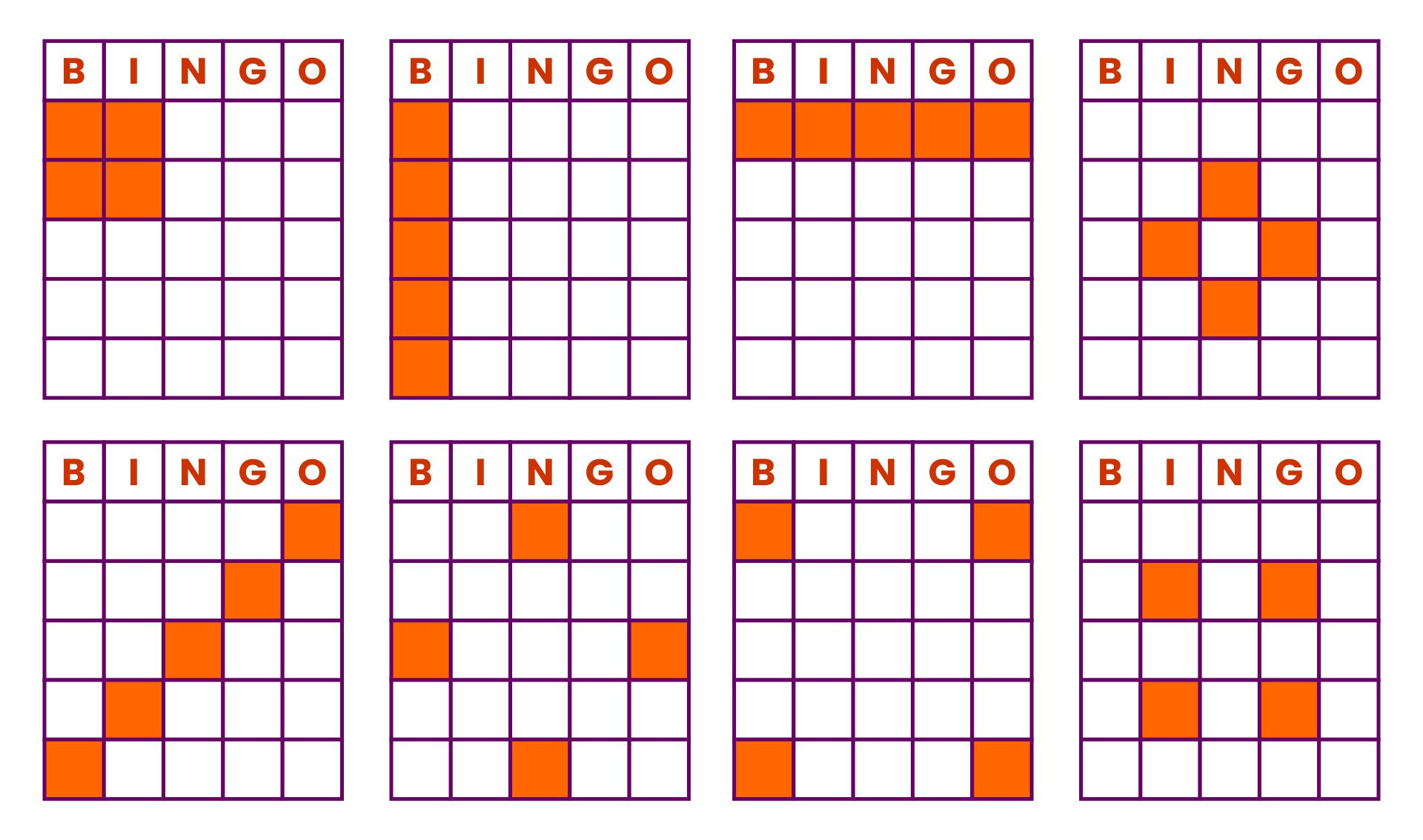 Bingo Pattern Images regarding Free Printable Bingo Patterns Free